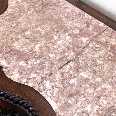 Lot 382 - A mid 19th century Chinese carved 'rosewood'...