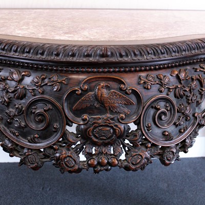 Lot 382 - A mid 19th century Chinese carved 'rosewood'...