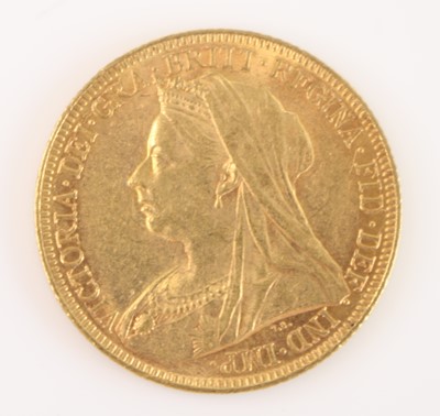 Lot 306 - Great Britain, 1895 gold full soverign, obv:...