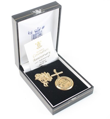 Lot 240 - Great Britain, 2003 gold half sovereign, obv:...