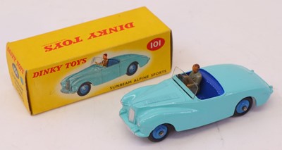 Lot 873 - Dinky Toys No. 101 Sunbeam Alpine sports car...