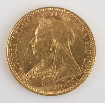 Lot 295 - Great Britain, 1894 gold full sovereign, obv:...