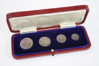 Lot 303 - Great Britain, 1904 Maundy Money four-coin set,...