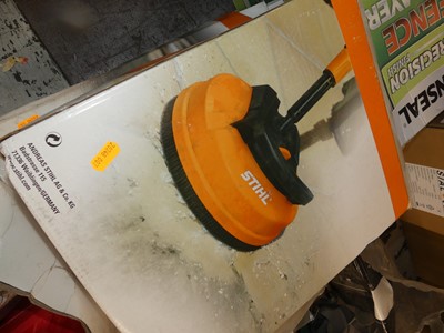 Lot 448 - Two boxed Stihl pressure washer patio scrubbers
