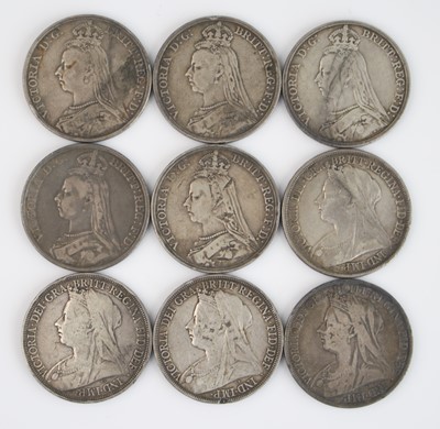 Lot 304 - Great Britain, 1889 crown, obv: Victoria...