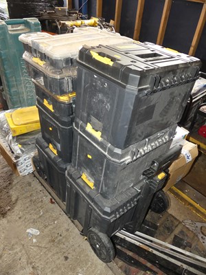 Lot 473 - A quantity of Dewalt T stack boxes, and a...