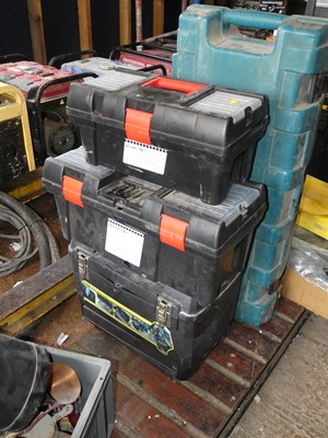 Lot 476 - Three tool boxes and sundry contents