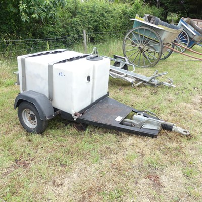 Lot 493A - A Main single axle water bowser trailer