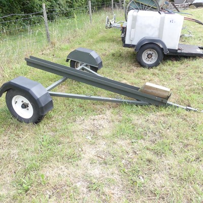 Lot 493B - A single axle motorbike trailer