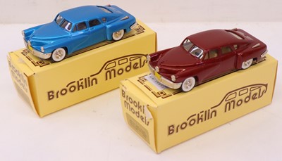 Lot 1 - Two boxed Brooklin Models 1/43 scale white...