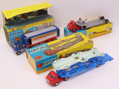Lot 93 - Corgi Toys group of 3 playworn haulage...