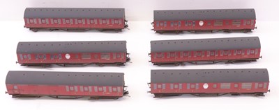 Lot 107 - Six Hornby Thompson suburban 00 gauge coaches...