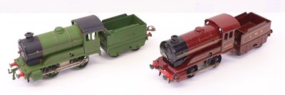 Lot 74 - Two Hornby 0 gauge no. 1 locos, to include an...