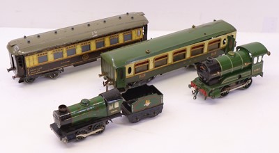 Lot 140 - A small collection of Hornby 0 gauge, to...