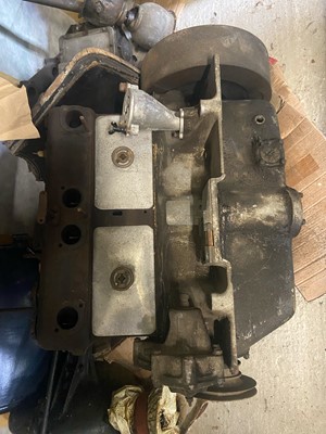 Lot 930A - A Straker squire engine, rear axle and...