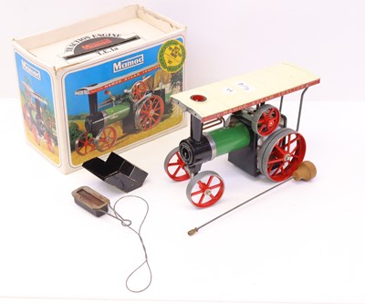 Lot 1190 - A Mamod TE1A traction engine in cream with red...