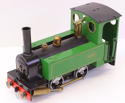 Lot 1197 - An MSS G gauge 32mm live steam spirit-fired...