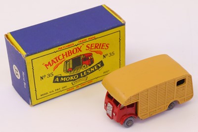 Lot 723 - Matchbox Regular Wheels, No.35 Horse Box, red...