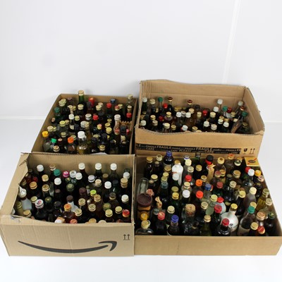 Lot 1258 - A large collection of spirit miniatures to...