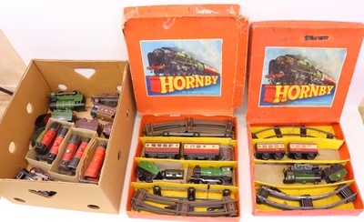 Lot 127 - One tray of Hornby 0 gauge playworn locos, and...