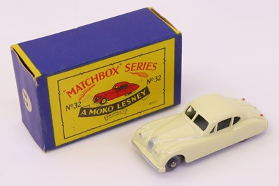 Lot 729 - Matchbox Regular Wheels 32a Jaguar XK140, off...