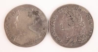 Lot 53 - Great Britain, 1707 shilling, obv: Queen Anne...