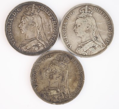 Lot 57 - Great Britain, 1888 crown, obv: Victoria...