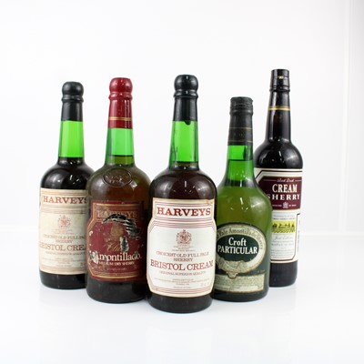 Lot 1142 - Harvey's Bristol Cream, two bottles; Croft...