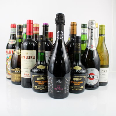 Lot 1253 - Mixed lot to include Martini Rosso, one bottle;...