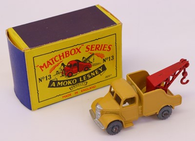Lot 739 - Matchbox Regular Wheels No.13 Wreck Truck, tan...