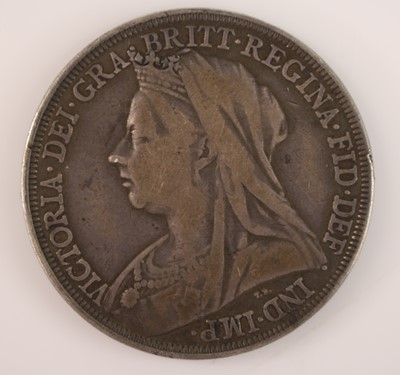 Lot 64 - Great Britain, 1890 crown, obv: Victoria...