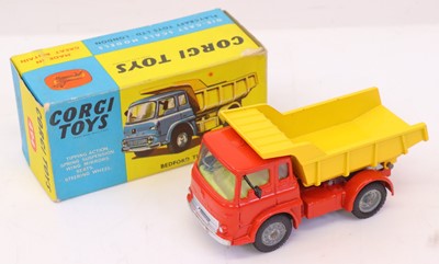 Lot 33 - Corgi Toys No. 494 Bedford Tipper Truck, red...