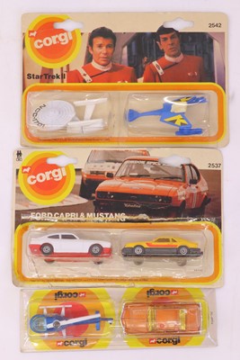 Lot 64 - Corgi Juniors group of three twin pack diecast...