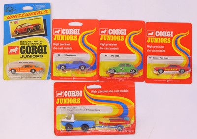 Lot 65 - Corgi Juniors group of five diecast sets to...