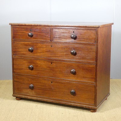 Lot 656 - A mid Victorian mahogany square front chest of...