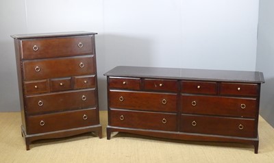 Lot 657 - Stag minstrel bedroom furniture, to include a...