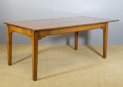 Lot 708 - A rustic joined oak rectangular farmhouse...