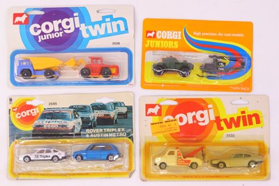 Lot 69 - Corgi Juniors group of four twin packs to...