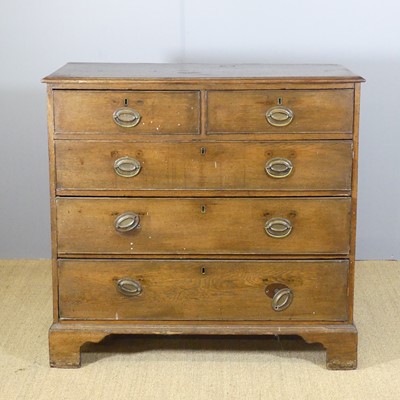 Lot 738 - A 19th century provincial squarefront chest of...