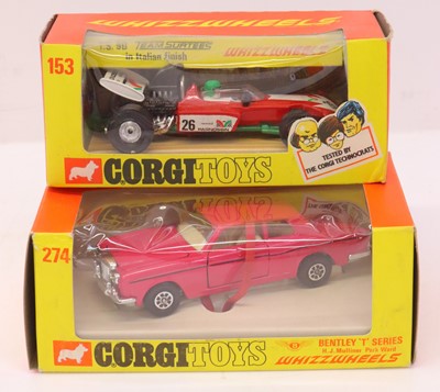 Lot 87 - A Corgi Whizzwheels group of two diecasts, to...