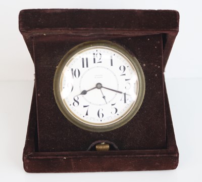 Lot 11 - A Smiths M9 car dashboard clock, the silvered...