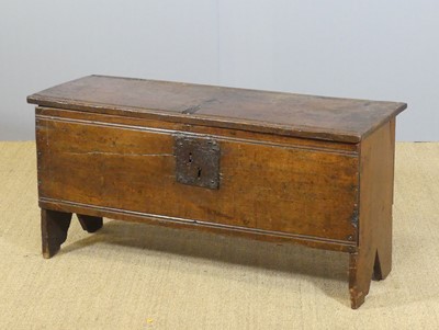 Lot 702 - An 18th century provincial close-nailed oak...
