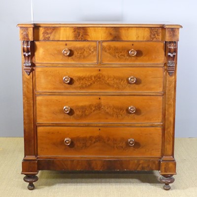 Lot 619 - A mid-Victorian Scottish mahogany and flame...