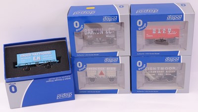Lot 328 - Five Dapol 0 gauge finescale wagons to include...