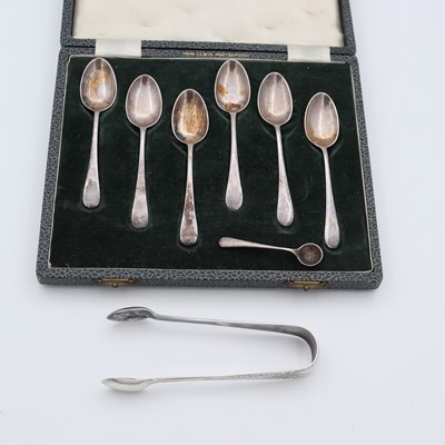 Lot 235 - A cased set of six mid-century silver...