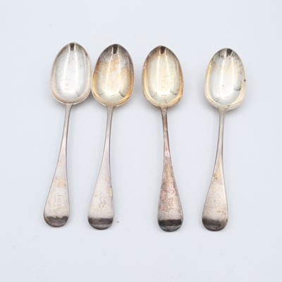 Lot 252 - A set of four Victorian silver tablespoons, in...