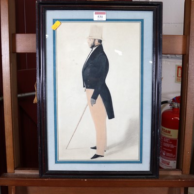 Lot 531 - After Richard Dighton - full-length profile...