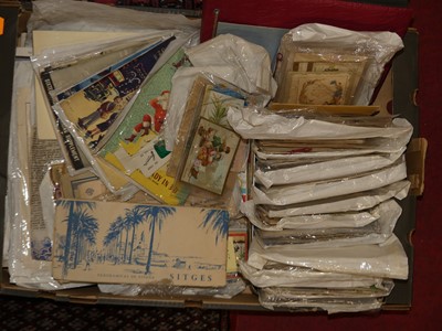 Lot 65 - A collection of ephemera, to include greetings...
