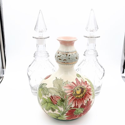 Lot 16 - A Doulton Lambeth stoneware vase, having a...