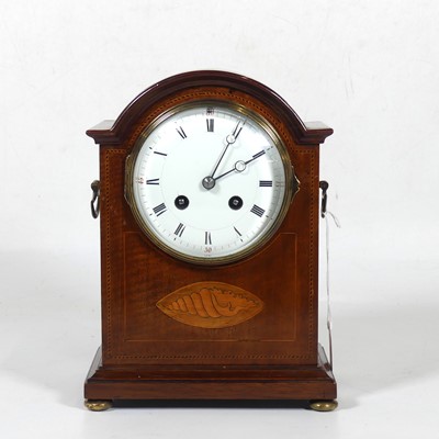 Lot 17 - An Edwardian mahogany and conch shell inlaid...